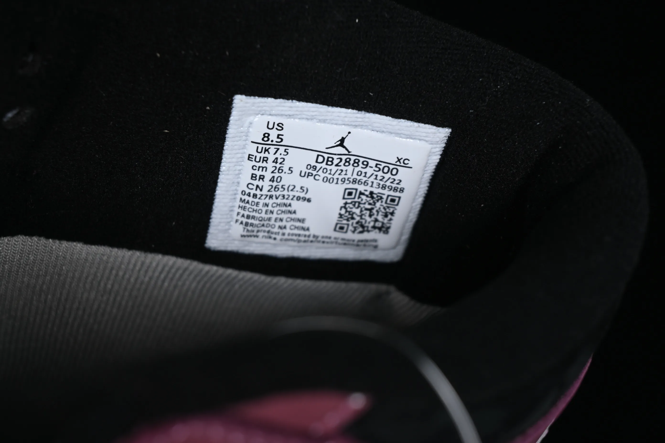All categories Air Jordan Jordan series basketball shoes Air Jordan 1 High Air Jordan 1 Element "Gore-Tex" AJ1 Joe 1 Violet high-top basketball shoes DB2889-500